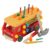 ZQsmgs Kids Wooden Construction Truck Toy, Take Apart Fire Truck with Nuts, Bolts and Tools