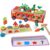 ZQsmgs Multifunctional Wooden Fire Truck Montessori Toy