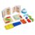 ZQsmgs Shape Color Sorter Pegboard, Color Shape Building Blocks Game