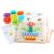 ZQsmgs Wooden Bead Sorting Board Game, Color Ball Clip Bead Toys