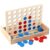 ZQsmgs Wooden Connect 4 Game, Foldable Four in A Row Board Game