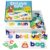 ZQsmgs Wooden CVC Spelling Game Set, Colorful Alphabet Letter Blocks with Illustrated Flash Cards
