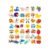 ZQsmgs Wooden Lacing Beads Toy, Animal Fruit Vehicle Threading Blocks
