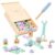 ZQsmgs Wooden Nut Bolt Assembly Tool Set, DIY Construction Building Blocks