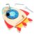 ZQsmgs Wooden Rocket Screw Driver Board Toy, Fine Motor Skill Toy