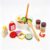 ZQsmgs Wooden Salad Pretend Play Food Set, Food Cognitive Toy