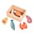 ZQsmgs Wooden Seafood Meat Cutting Toy Set, Kitchen Role‑Play Game