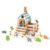 ZQsmgs Wooden Tenon Mortise Cabin Building Blocks, Educational STEM Toy