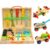 ZQsmgs Wooden Tool Box Play Set, Construction Role Play Toy