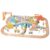ZQsmgs Wooden Train Track Set, DIY Assemble Railway Track Playset