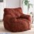 ZRongartlab Large Bean Bag Chairs for Adults with Memory Foam (Red)