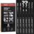 ZSCM 6 Silver Acrylic Paint Markers, Multi-Tip Set with Brush & Fine Points