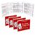 ZSNOVA-X 2026 American Mahjong Reference Cards, 4 Pack Large Print
