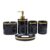 ZSRUIKJN Resin Bathroom Five-piece Marble Toiletry Set Hotel Supplies