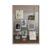 ZUBBLINORA Wood Frame Stainless Steel Magnetic Bulletin Board for wall