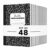 ZUBBLLE Composition Notebook 48 Pack, College Ruled Paper, Notebooks for School, School Comp Book, 9-3/4 x 7-1/2 Inches, 100 Sheets, 200 Pages Marble Covers – Black