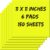 Zubebe 6 Pads 11 x 11 Inch Large Sticky Notes Jumbo Bright Colors Sticky Notepads Self Stick Note Square Memo Post Stickies for Office School, 25 Sheets/pad (Yellow)