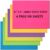 Zubebe 6 Pads Sticky Notes 8 x 6 Inch Bright Colors Large Self Stick Note Sticky Pads Square Memo Post Stickies for Home Office School, 25 Sheets/pad