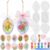 Zubebe Sets Adults Flower Ceramic Painting Kit DIY Paint Your Own Flower Unpainted Plaster Figurines 3D Ready to Ceramics Floral Crafts for Party Favor Birthday Gifts (Common Flowers)