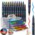 ZWIOT Acrylic Paint Markers Brush Tip 60 Colors, Large-Capacity Ink