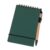 ZWWAAZHF Pocket Notebook with Elastic Strap, Green