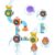 ZWYOIUG Bath Toys, STEM Baby Bathtub Toy with DIY Pipe Tubes, Cubes,Spoon, Lovely Cute Bathroom Time Spray Waterfall Shower Toy, Suitable for Toddlers Boys Girls 3 Years and up