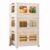 ZXFNVXC Plastic Storage Box with Lid, Clear Storage Box with Lids Wheels Front Door Open, Large Stackable Storage Bins Container, for Living Room Snacks Kitchen Bedroom Bathroom
