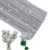 ZXIIXZ 100 Pcs Pipe Cleaners, Glitter Silver Pipe Cleaner Craft Supplies