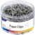 ZYFOFFICE Shiny Silver Jumbo Paper Clips, 1.3 Inch & 2 Inch, 400pcs
