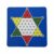 ZYIHNIRB Checkers Board Educational Non-Slip Cloth Top Star-Shaped Game Surface Portable Design Suitable for Family Game Night Classroom Outdoor Picnics, Without Pieces