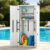 ZYJOYY Outdoor Storage Cabinet with 4 Shelves, 31.5″ x 23.23″ x 66.22″ White Waterproof Resin Vertical Tool Shed, Lockable 30 cu.ft. Storage Shed for Patio, Garden, Yard