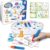Zyllver Magic Painting Brush Set for Kids Ages 3+, Mess Free Color Reveal Reusable Art Kit with Magic Painting Sheets, Toddler Educational Craft Toys for Boys & Girls, Christmas & Birthday Gift