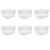 ZYUNOACYR 6 Count Tall Clear Plastic Storage Bins, Open-Top Easy Access Containers With Carry Handles, Stackable Organizer Totes For Pantry, Cabinet, Garage, Bathroom And Household Sundry