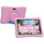 ZZB Kids Tablet 10 Inch, Android 15.0, 8GB (3+5 Extended) RAM 32GB ROM (Expandable to 1TB) Dual Camera 6000mAh Preloaded with Kid-Friendly Apps Tablet with Case,Android Tablets for Kids (Light Pink)