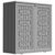 ZZM HDPE Outdoor Storage Shed, Outdoor Plastic Storage Cabinet, Horizontal Resin Tool Shed for Garden, All Weather Outdoor Storage Clearance, DIY Usage, with one Shelf (Gray)